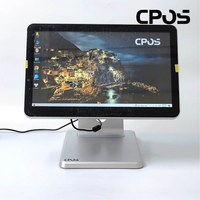 Máy Pos cảm ứng Window CPOS 603 – Màn hình 15.6 inch FHD – Đế kim loại – Máy tính tiền bán hàng